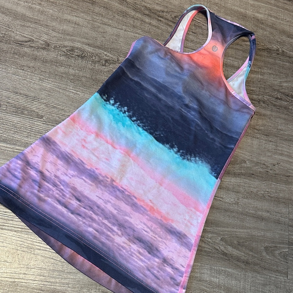 Lululemon size 2 Colorful Racerback Tank Top - Picture 2 of 3